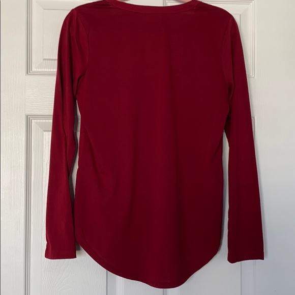 Red button down blouse - Picture 3 of 3